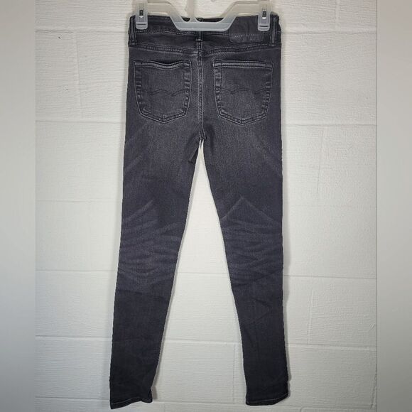 American Eagle Ne(x)t Level Flex Stacked Skinny Jean Black Size 26x28 - Picture 3 of 9